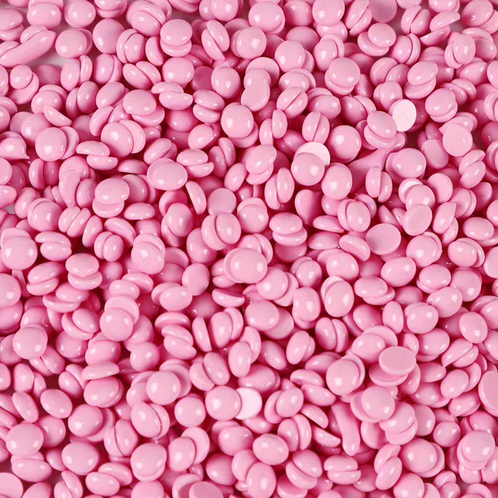 1kg film rosin free hypoallergenic waxing unscent creamy pink wax low melting point sticky strong pink chocolate Waxing bean