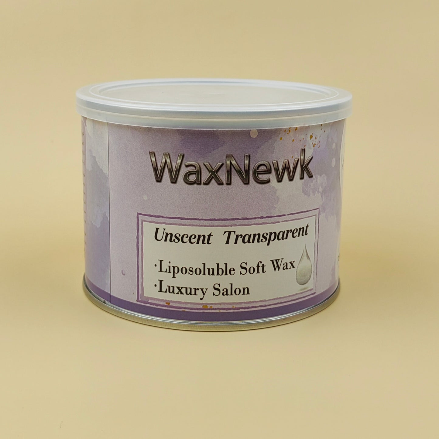 WaxNewK Cera Waxing Supplies 400g Rosin Free clear soft wax Warm unscent transparent in Tin Cans Hair Removal Liposoluble Wax