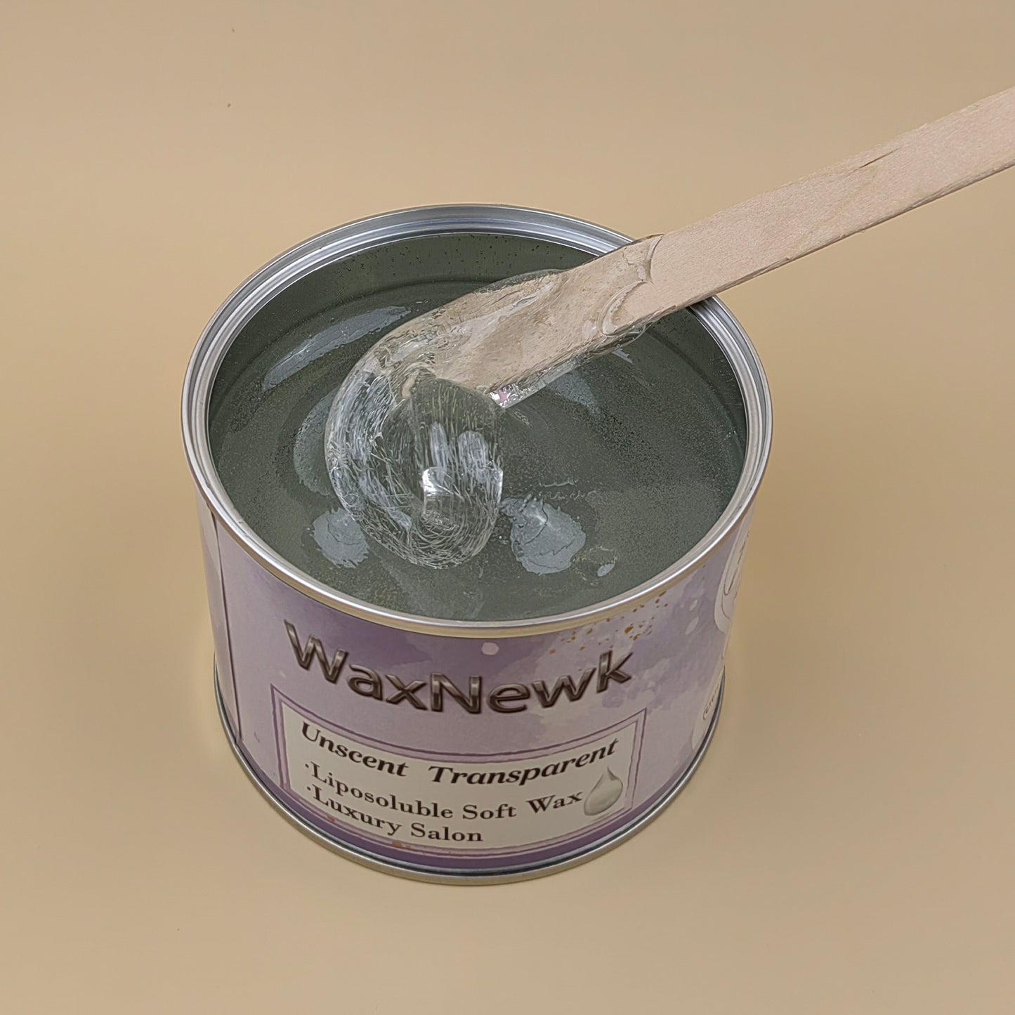 WaxNewK Cera Waxing Supplies 400g Rosin Free clear soft wax Warm unscent transparent in Tin Cans Hair Removal Liposoluble Wax