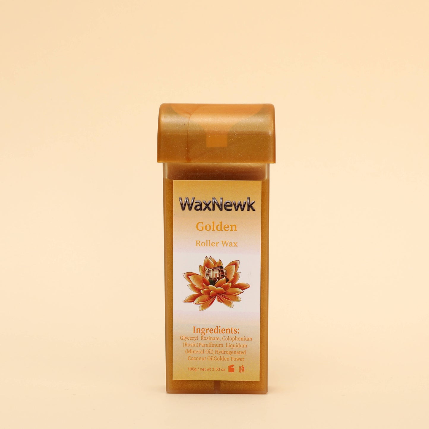 Portable 100g roll on Heating Cartridge Warm Wax Hypoallergenic gold professional Brazilian wax