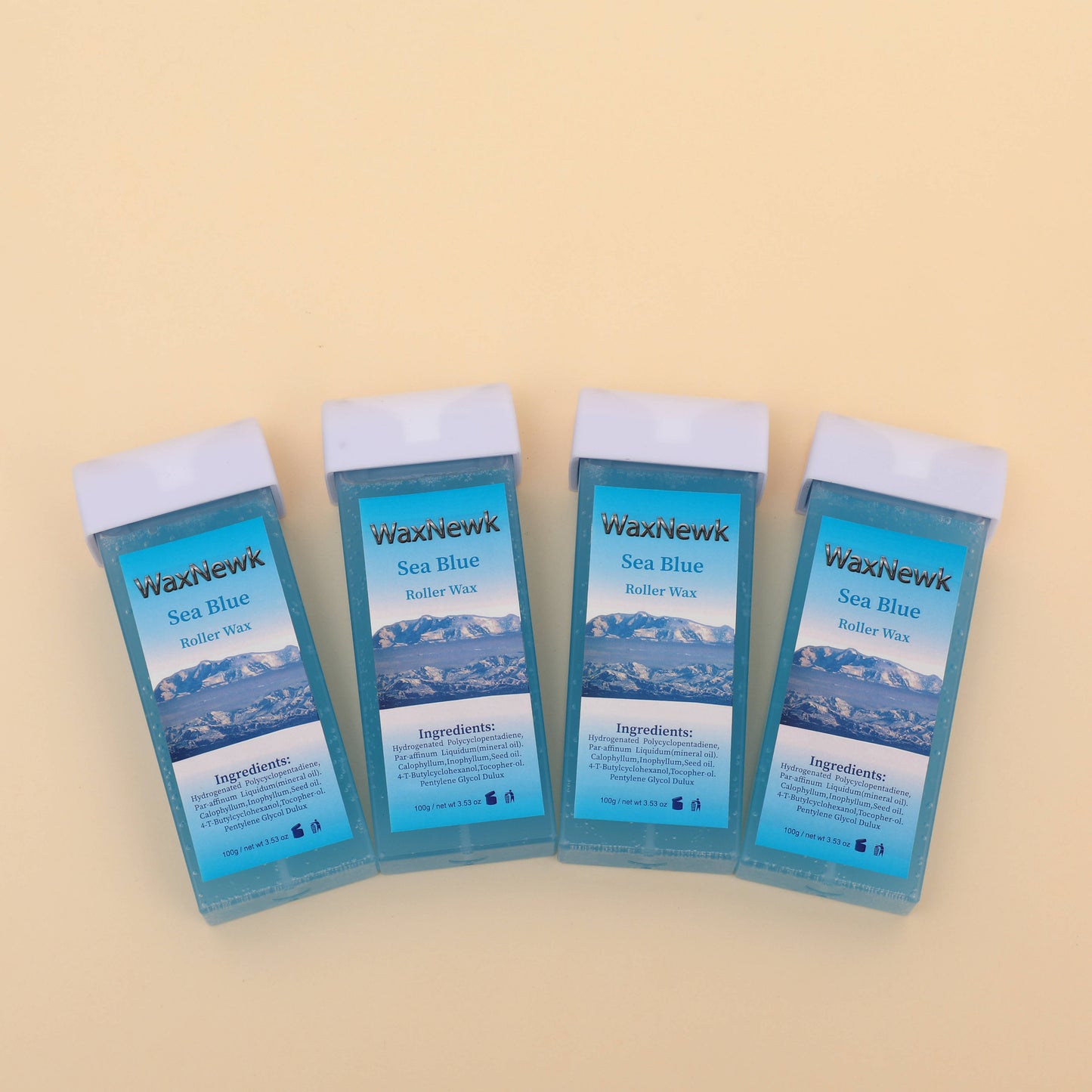 Professionol BRAZILIAN WAX Portable 100g roll on heated rosin free cartridge warm deep sea blue