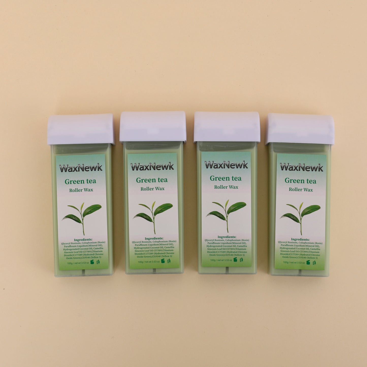 WaxNewK factory sale sensitive 100ml green tea soft Roll on Wax Cartridge