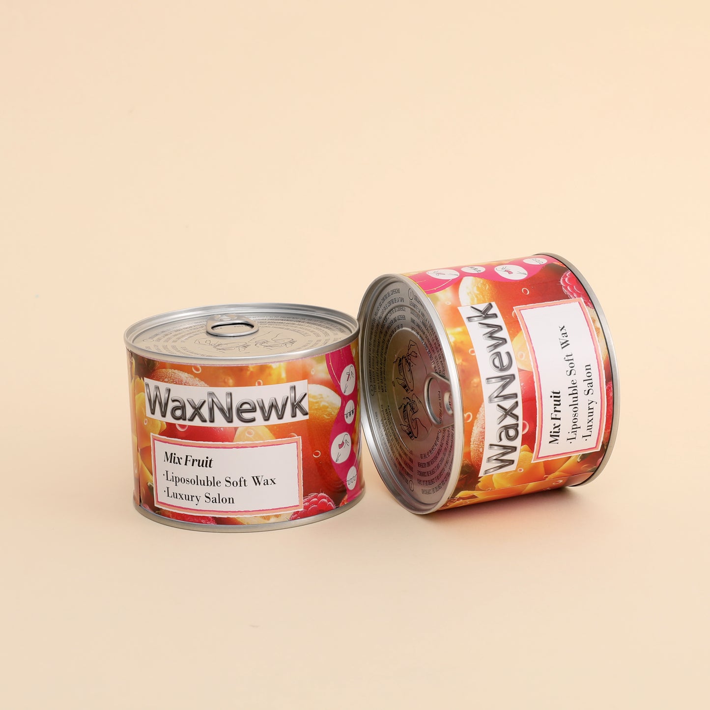 WaxNewK Wholesale best 400g mix fruit tin can depilatory warm soft wax for hair removal