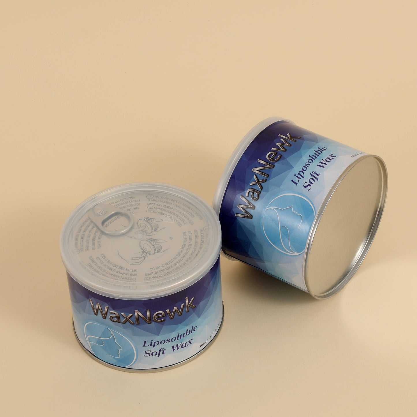 WaxNewK Tea Tree Rose Bikini Depilatory Waxing Can in Tin Depilation 400g Cream Warm Hair Removal Soft Wax