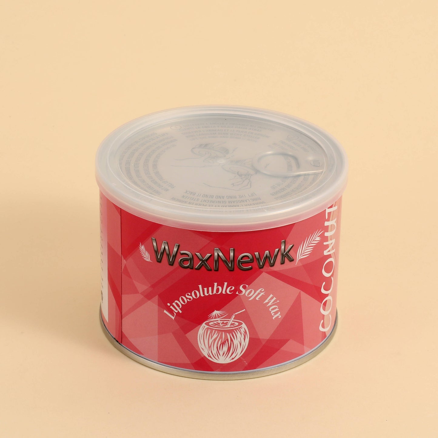 WaxNewK Cera Waxing Supplies 400g Rosin Free Coconut Warm Hot Soft in Tin Cans Hair Removal Liposoluble Wax