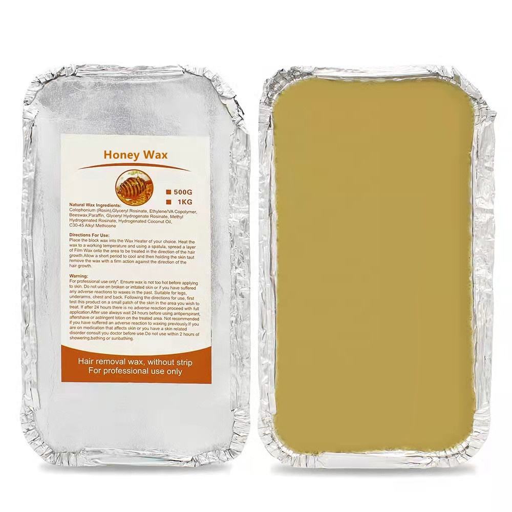 WaxNewk factory wax depilatory wax 500g 1.1LB honey yellow hard wax block Strip-less hair removal
