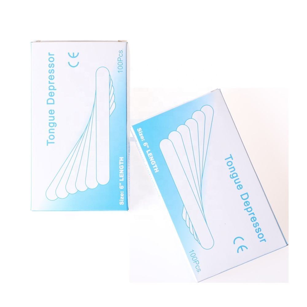 WaxNewK factory sale 100 Large Wax Waxing Wood Body Hair Removal Sticks Applicator Spatula wax wooden spatula