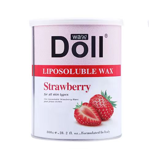 Doll Wax brazilian bikini waxing can in tin depilation 800g strawberry warm hair removal soft wax