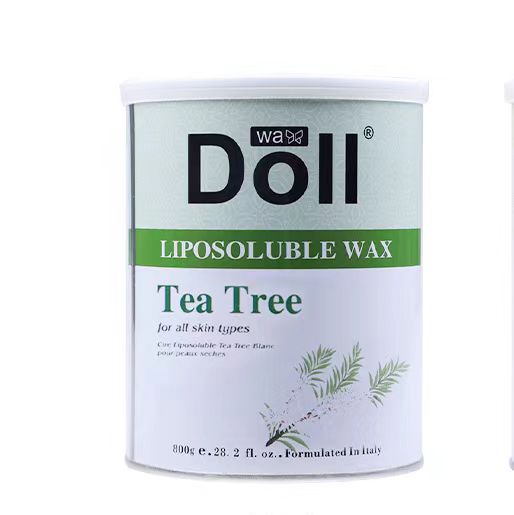 800g  tea tree tin can Hair removal wax Soft wax with hair removal paper using physical hair removal