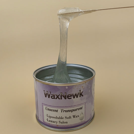 WaxNewK Cera Waxing Supplies 400g Rosin Free clear soft wax Warm unscent transparent in Tin Cans Hair Removal Liposoluble Wax