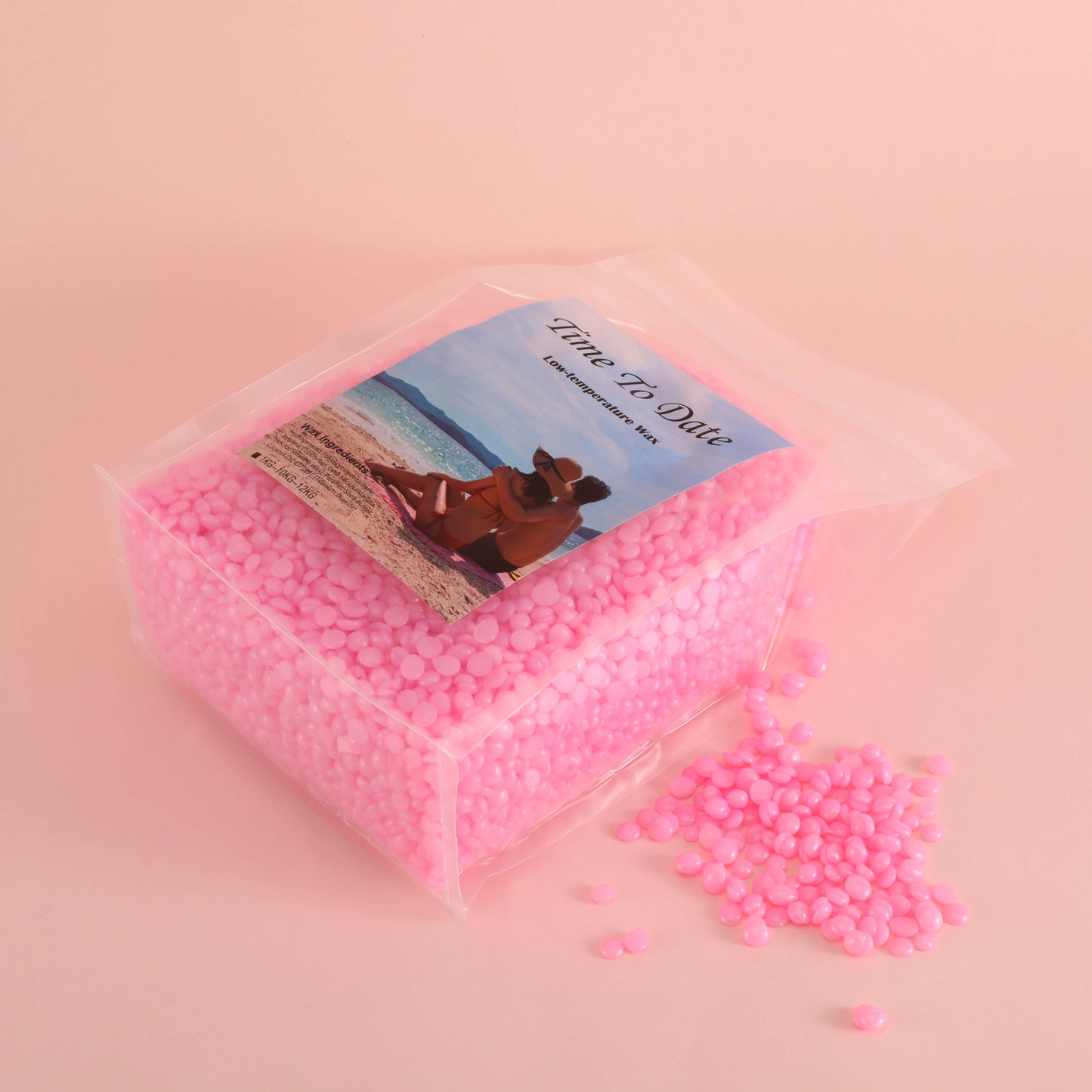 1kg rosin free Sparkle pink hypoallengic wax for sensitive skin