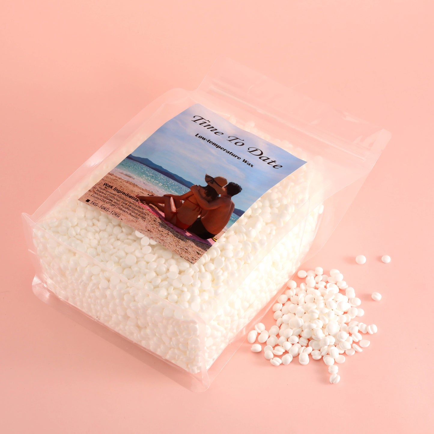 1kg rosin free painless white coconut wax hypoallengic body wax cera depilatoria