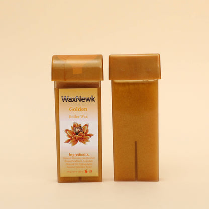 Portable 100g roll on Heating Cartridge Warm Wax Hypoallergenic gold professional Brazilian wax
