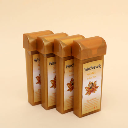 Portable 100g roll on Heating Cartridge Warm Wax Hypoallergenic gold professional Brazilian wax