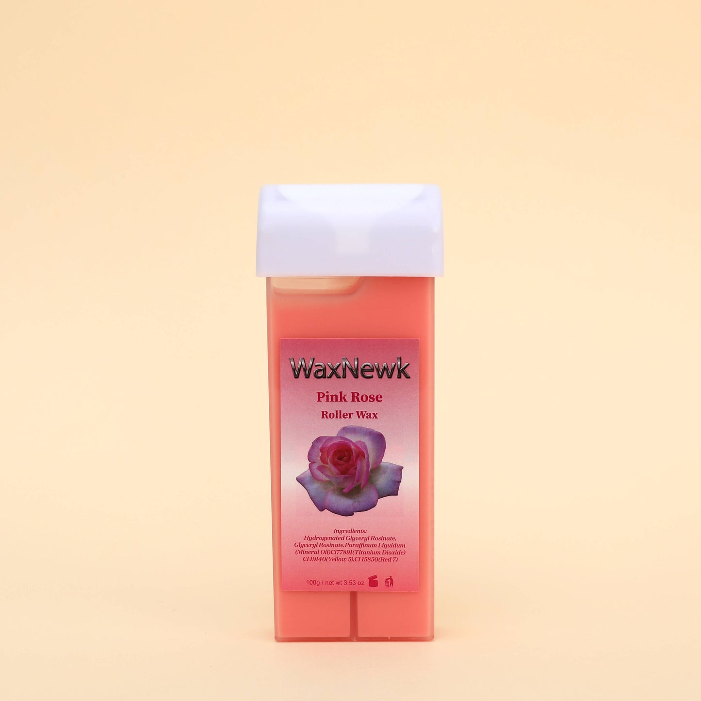 100g Pink Rose Roll-on Hot Film Depilatory warm Wax depil Hair Removal liposoluble soft Wax roller Cartridge