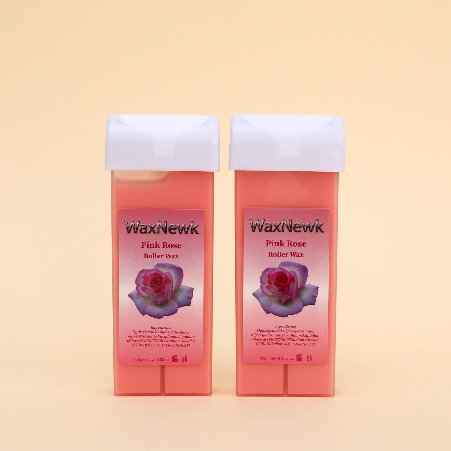 100g Pink Rose Roll-on Hot Film Depilatory warm Wax depil Hair Removal liposoluble soft Wax roller Cartridge