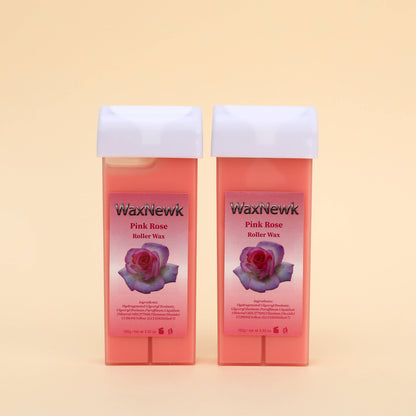 100g Pink Rose Roll-on Hot Film Depilatory warm Wax depil Hair Removal liposoluble soft Wax roller Cartridge