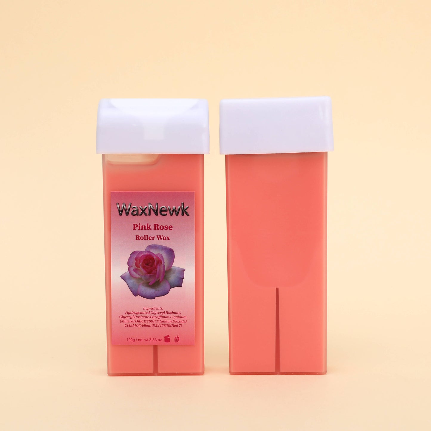 100g Pink Rose Roll-on Hot Film Depilatory warm Wax depil Hair Removal liposoluble soft Wax roller Cartridge