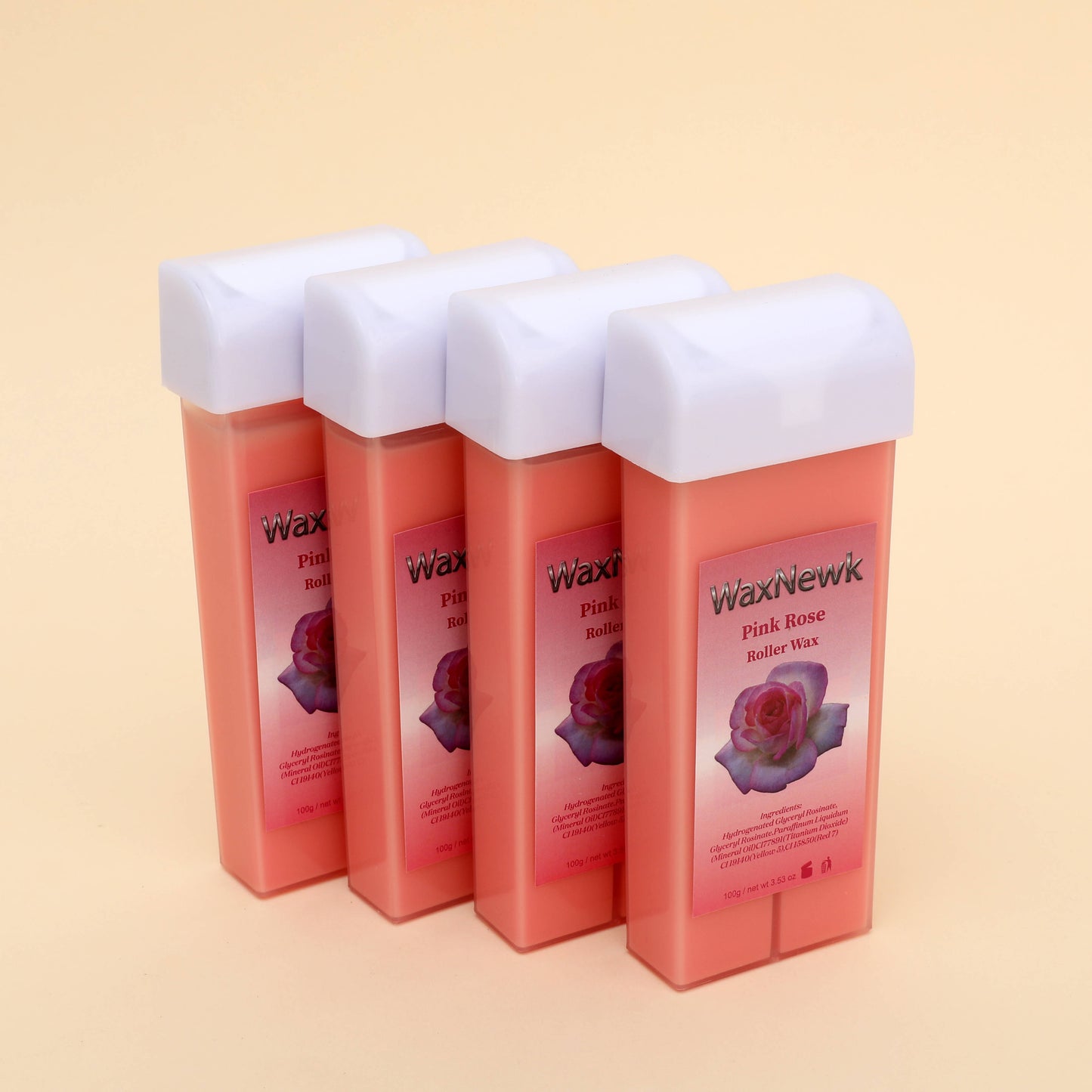 100g Pink Rose Roll-on Hot Film Depilatory warm Wax depil Hair Removal liposoluble soft Wax roller Cartridge