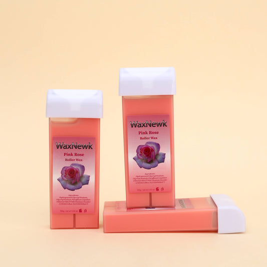 100g Pink Rose Roll-on Hot Film Depilatory warm Wax depil Hair Removal liposoluble soft Wax roller Cartridge