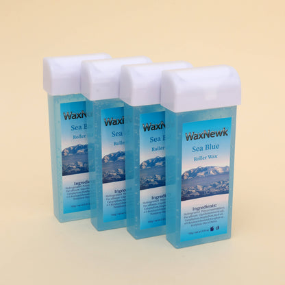 Professionol BRAZILIAN WAX Portable 100g roll on heated rosin free cartridge warm deep sea blue