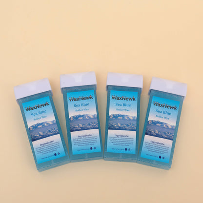 Professionol BRAZILIAN WAX Portable 100g roll on heated rosin free cartridge warm deep sea blue