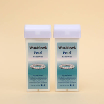 Portable 100g white pearl roll on Heating Cartridge Warm Wax Rosin-Free Hypoallergenic Wax