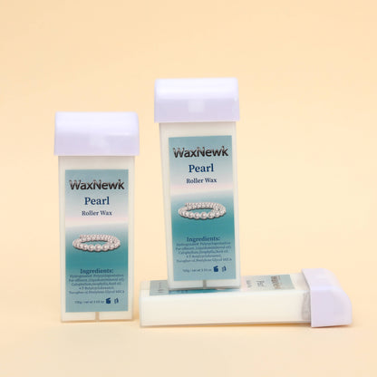 Portable 100g white pearl roll on Heating Cartridge Warm Wax Rosin-Free Hypoallergenic Wax