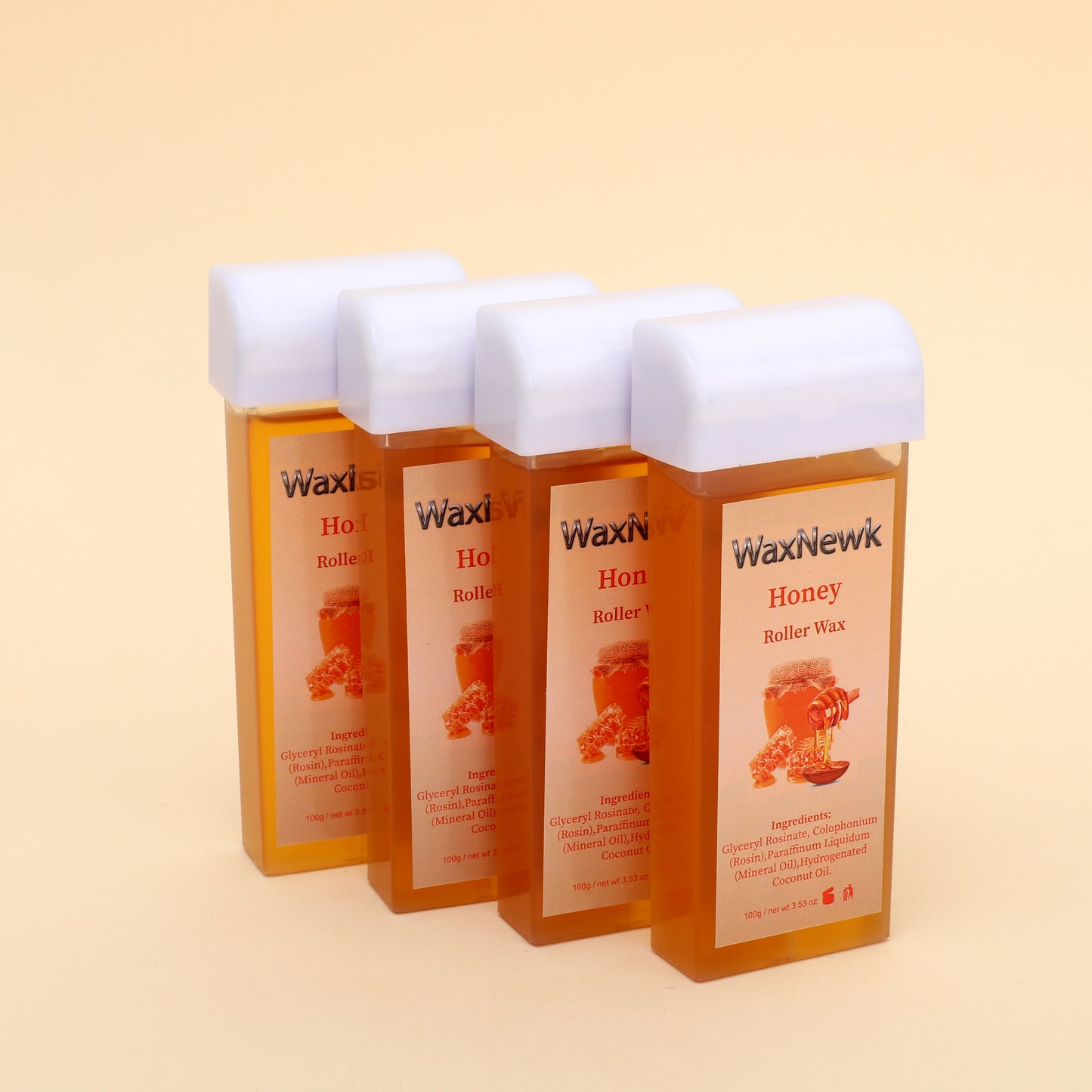 WaxNewK factory sale sensitive 100ml honey soft Roll on Wax Cartridge