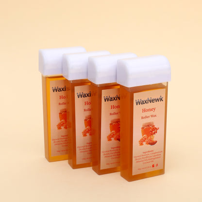 WaxNewK factory sale sensitive 100ml honey soft Roll on Wax Cartridge