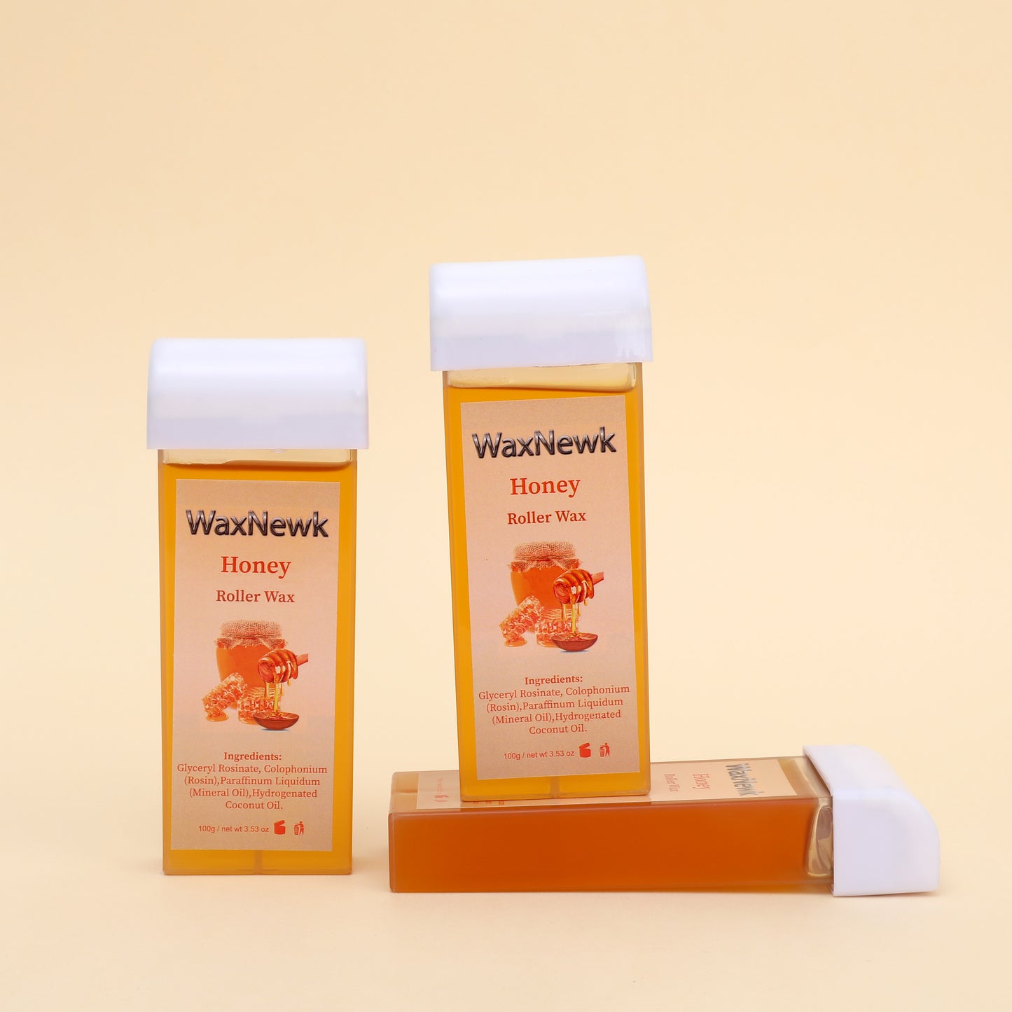 WaxNewK factory sale sensitive 100ml honey soft Roll on Wax Cartridge