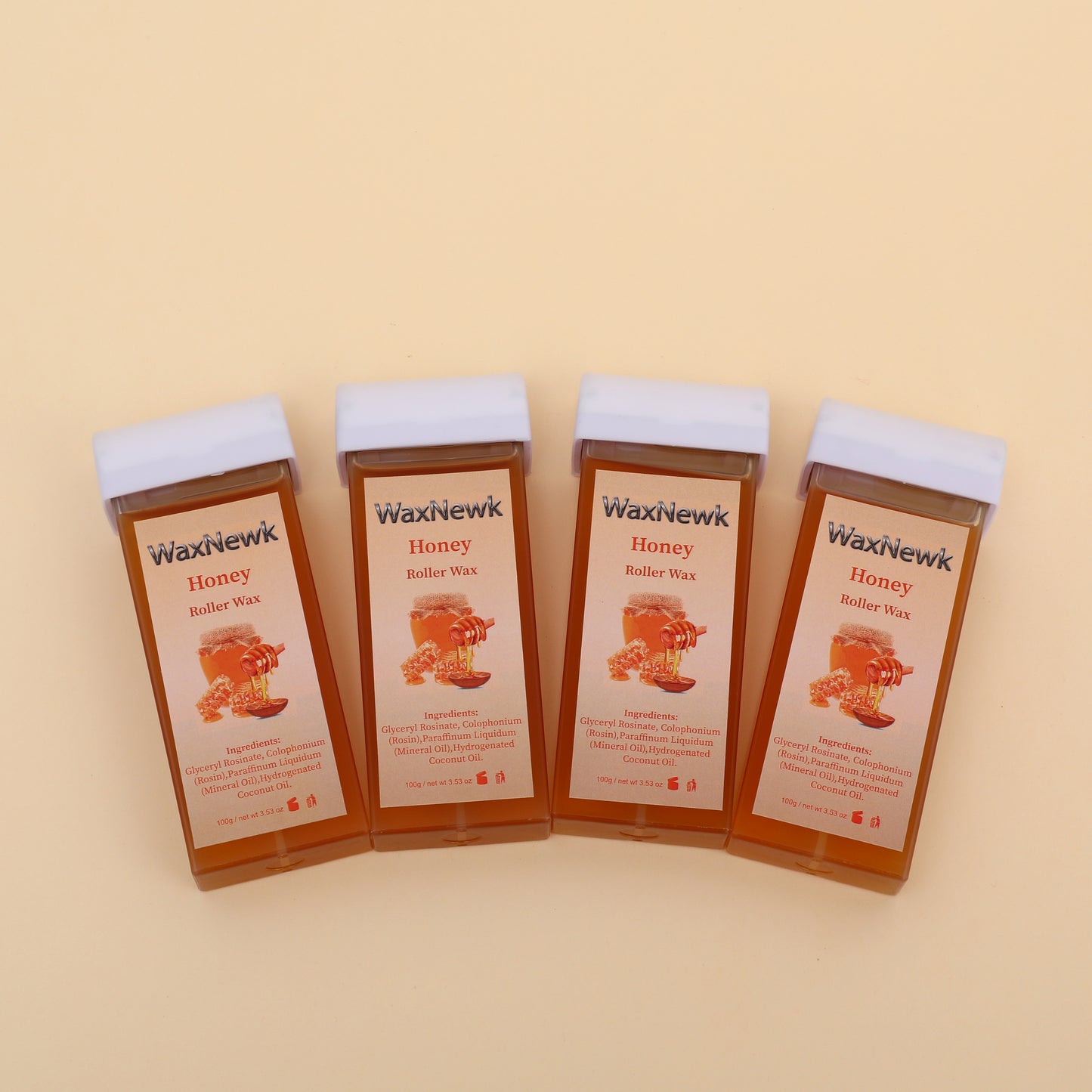 WaxNewK factory sale sensitive 100ml honey soft Roll on Wax Cartridge