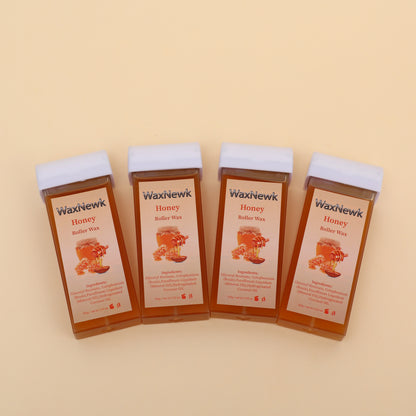 WaxNewK factory sale sensitive 100ml honey soft Roll on Wax Cartridge