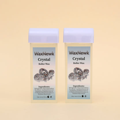 Portable 100g clear roll on Heating Cartridge Warm Wax Sapphire Bronze Rosin-Free Hypoallergenic Wax