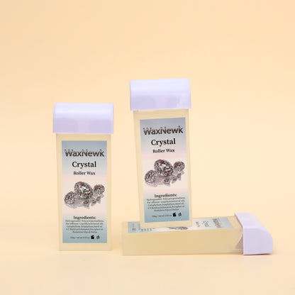 Portable 100g clear roll on Heating Cartridge Warm Wax Sapphire Bronze Rosin-Free Hypoallergenic Wax