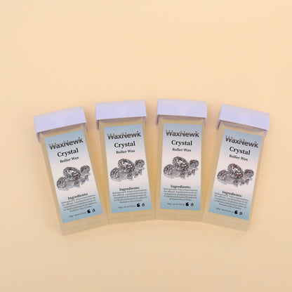 Portable 100g clear roll on Heating Cartridge Warm Wax Sapphire Bronze Rosin-Free Hypoallergenic Wax
