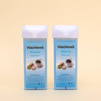 100g Depilatory Wax smooth refill rosin free macaron Roll On Hot Refills Body Hair Removal leg back Waxing Cartridge