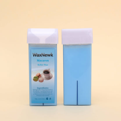 100g Depilatory Wax smooth refill rosin free macaron Roll On Hot Refills Body Hair Removal leg back Waxing Cartridge