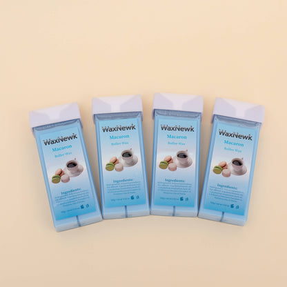 100g Depilatory Wax smooth refill rosin free macaron Roll On Hot Refills Body Hair Removal leg back Waxing Cartridge