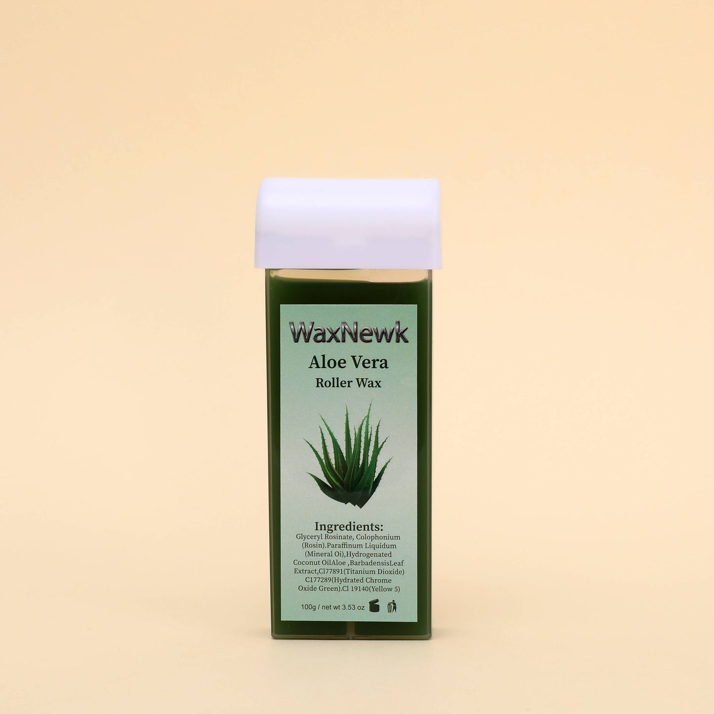 100g Aloe Vera Roll on Hot Film Hair Removal Hot Wax Wholesale natural Depilatory roller Wax Factory