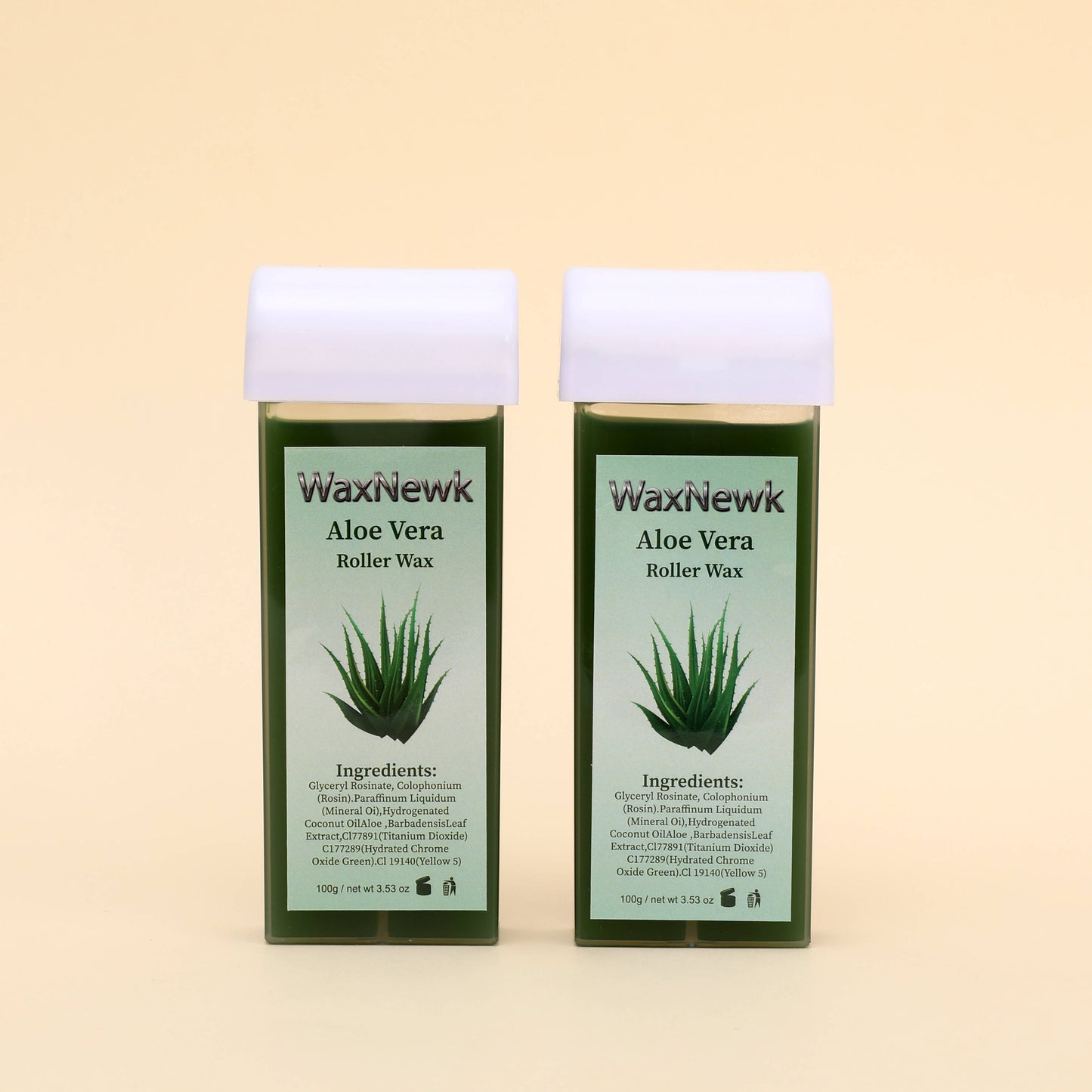 100g Aloe Vera Roll on Hot Film Hair Removal Hot Wax Wholesale natural Depilatory roller Wax Factory