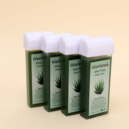 100g Aloe Vera Roll on Hot Film Hair Removal Hot Wax Wholesale natural Depilatory roller Wax Factory