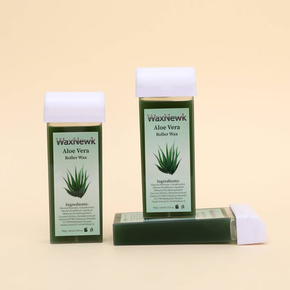 100g Aloe Vera Roll on Hot Film Hair Removal Hot Wax Wholesale natural Depilatory roller Wax Factory