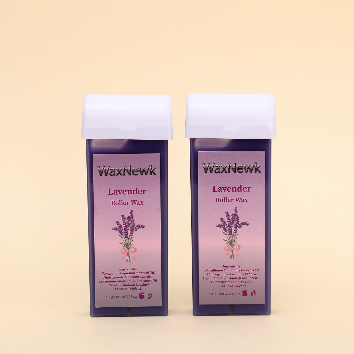 WaxNewK Wholesale 100g Lavender purple Hot Film Depilating Roller Wax for Hair Removal Roll on Wax
