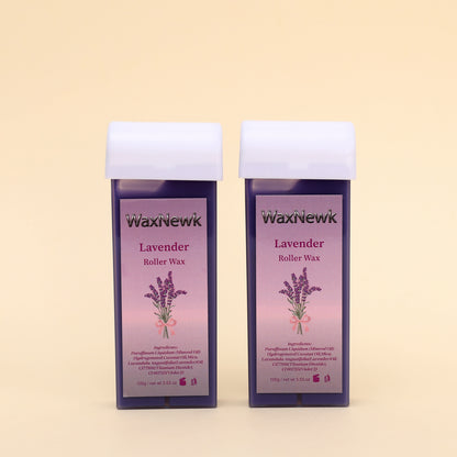WaxNewK Wholesale 100g Lavender purple Hot Film Depilating Roller Wax for Hair Removal Roll on Wax