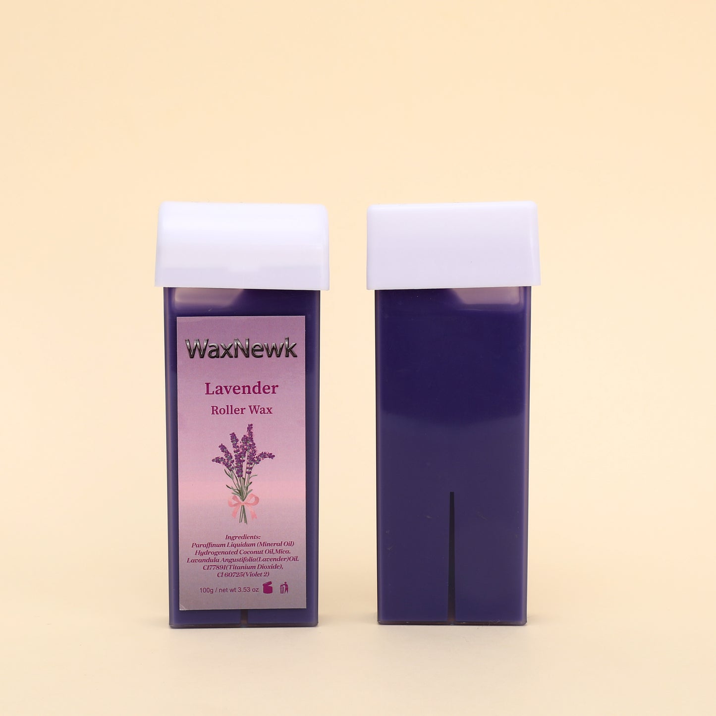 WaxNewK Wholesale 100g Lavender purple Hot Film Depilating Roller Wax for Hair Removal Roll on Wax