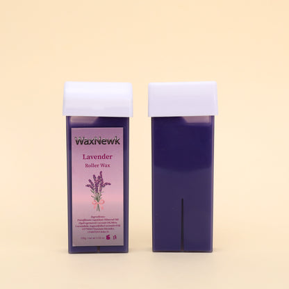 WaxNewK Wholesale 100g Lavender purple Hot Film Depilating Roller Wax for Hair Removal Roll on Wax