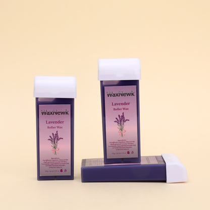 WaxNewK Wholesale 100g Lavender purple Hot Film Depilating Roller Wax for Hair Removal Roll on Wax