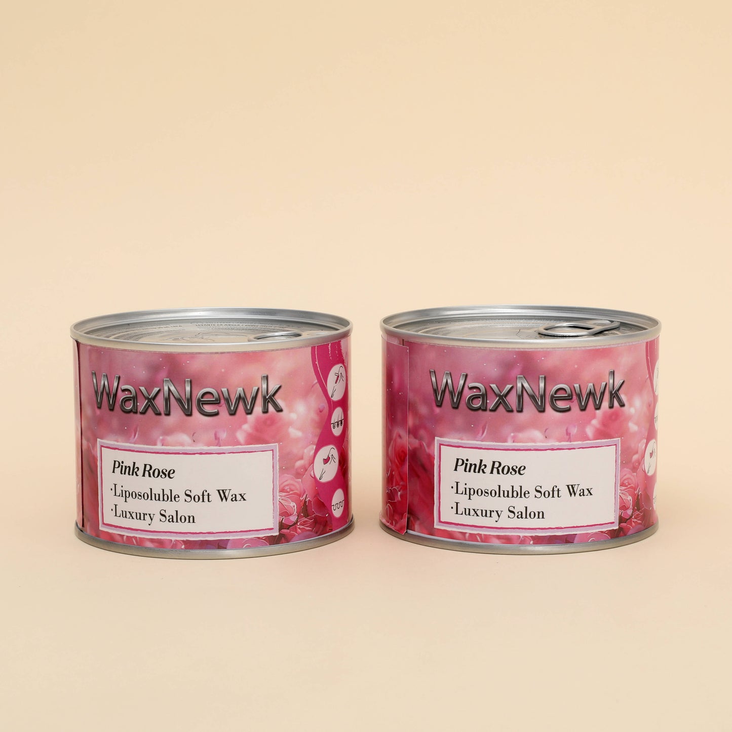 WaxNewK Wax 400g pink rose Hair Removal warm Wax soft in tin can liposoluble wax