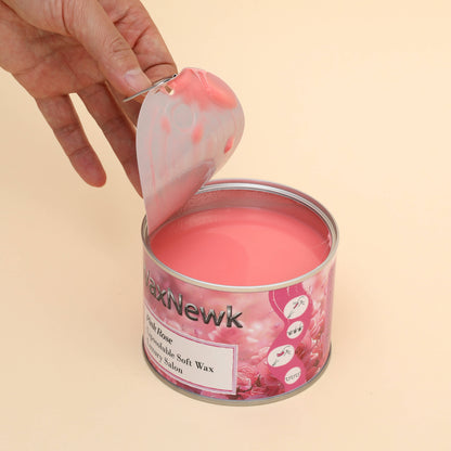 WaxNewK Wax 400g pink rose Hair Removal warm Wax soft in tin can liposoluble wax